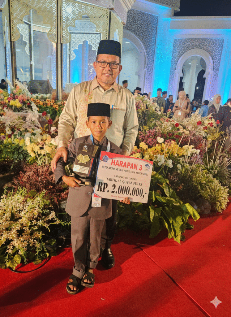 Siswa MIN 7 Kota Banda Aceh Raih Juara Harapan III Tartil Qur’an pada MTQ Aceh ke-37