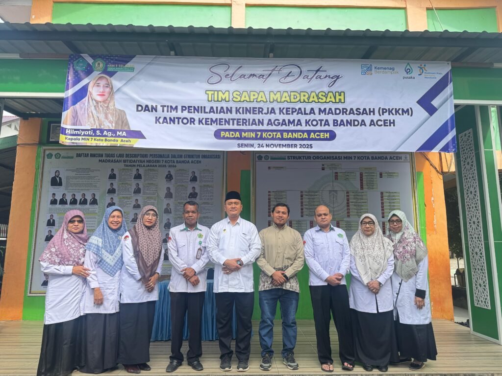 Tim PKKM dan  SAPA Madrasah Sambangi MIN 7 Kota Banda Aceh : Penguatan Madrasah Hebat